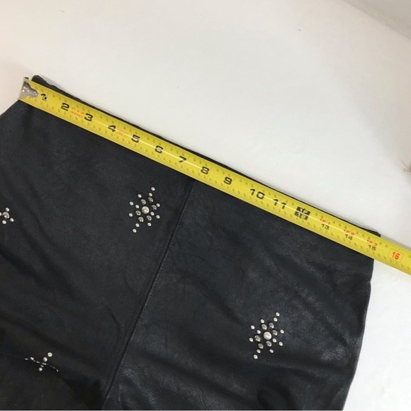 FREE PEOPLE | STAR STUDDED EMBELLISHED BRUSHED BLACK SKINNY FESTIVAL LEGGINGS 27 - Picture 10 of 13